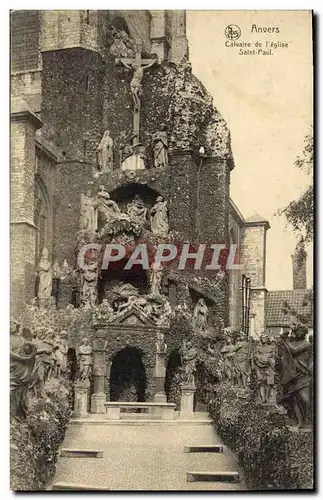 Cartes postales Anvers Calvaire de L&#39Eglise Saint Paul