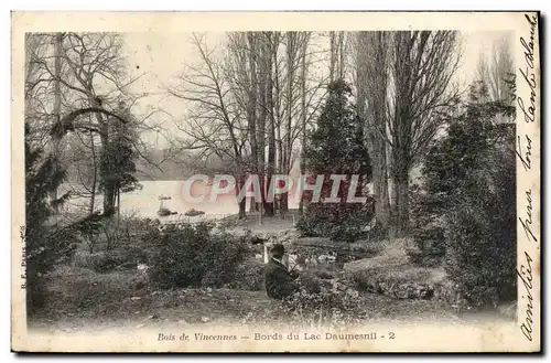 Ansichtskarte AK Bois De Vincennes Bords du Lac Daumesnil