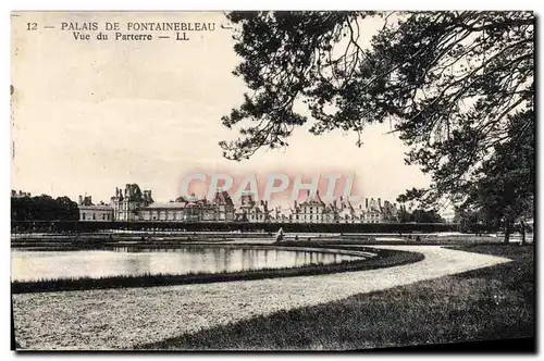 Ansichtskarte AK Palais De Fontainebleau Vue Du Parterre