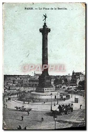 Cartes postales Paris La Place de la Bastille