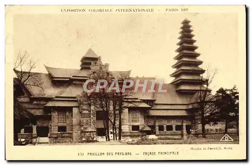 Cartes postales Exposion Coloniale Internationale Paris 1931 Pavillon des Pays Bas Facade principale