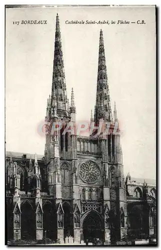 Ansichtskarte AK Bordeaux Cathedrale Saint Andre Les Fleches