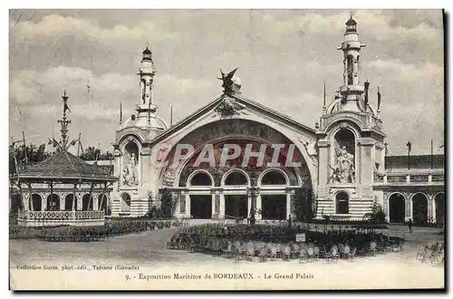 Cartes postales Bordeaux Exposition Maritime Le grand palais