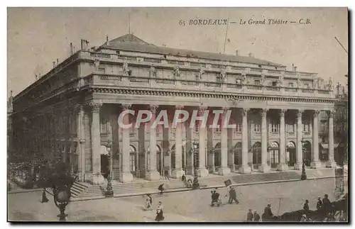 Cartes postales Bordeaux Le Grand Theatre