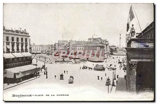 Cartes postales Bordeaux Place De La Comedie