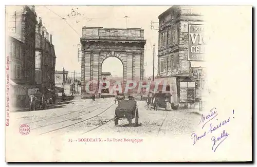 Cartes postales Bordeaux La Porte Bourgogne