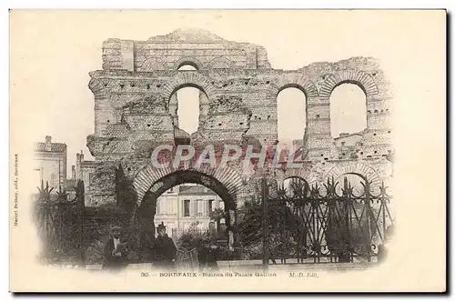 Cartes postales Bordeaux Ruines du Palais Gallien