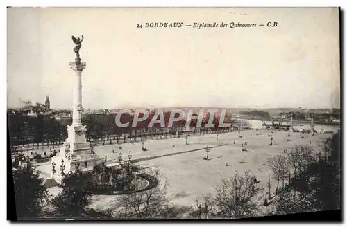 Ansichtskarte AK Bordeaux Esplanade Des Quinconces