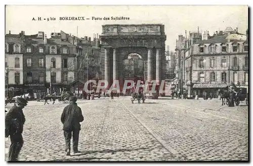 Ansichtskarte AK Bordeaux Porte des Salinieres Tramway