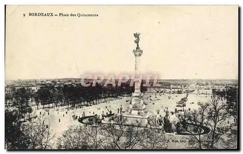 Cartes postales Bordeaux Place des Quincoces