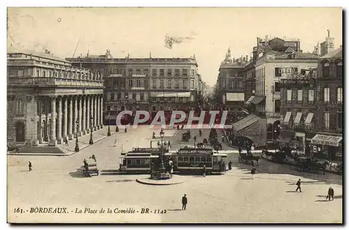 Cartes postales Bordeaux La Place de la Comedie Tramway