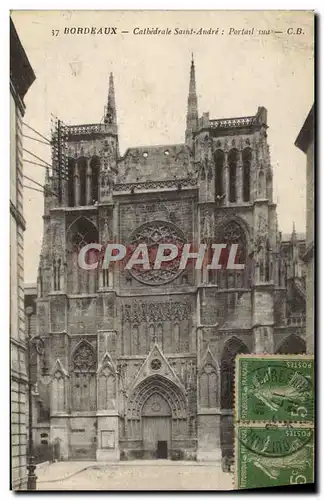 Cartes postales Bordeaux Cathedrale Saint Andre Portail Sud