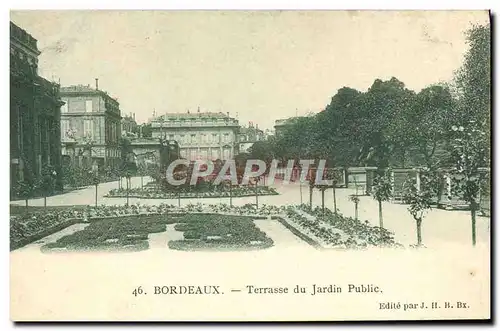 Cartes postales Bordeaux Terrasse du Jardin Public