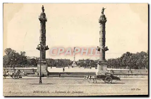 Ansichtskarte AK Bordeaux Esplanade des Quinconces