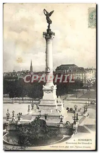 Cartes postales Bordeaux Monument des Girondins