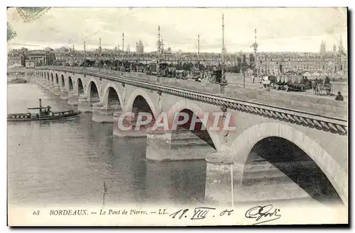 Cartes postales Bordeaux Le Pont de Pierre