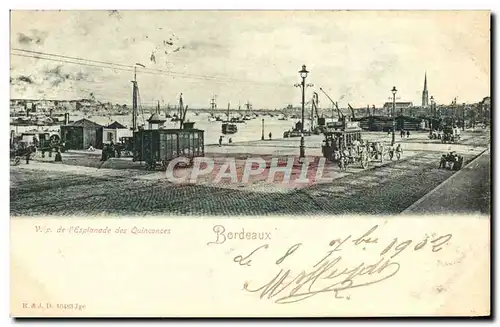 Cartes postales Bordeaux Vue de l'esplanade des Quinconces