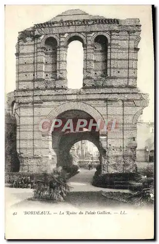 Cartes postales Bordeaux La Ruine du Palais Gallien