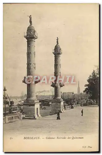 Ansichtskarte AK Bordeaux Colonnes Rostrales Des Quinconces