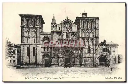 Cartes postales Bordeaux L'Eglise Saint Croix