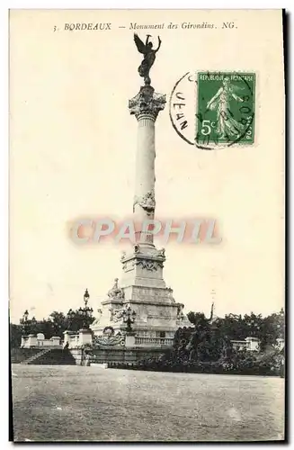 Cartes postales Bordeaux Monument des Girondins