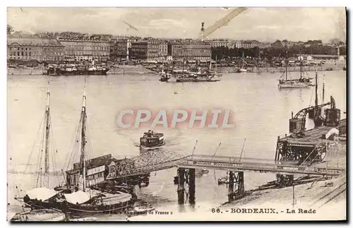 Cartes postales Bordeaux La Rade Bateaux