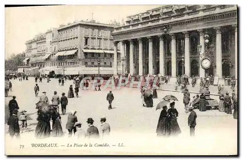 Cartes postales Bordeaux La Place de la Comedie