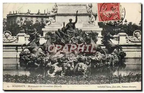 Cartes postales Bordeaux Monument des Girondins