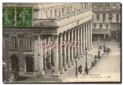 Cartes postales Bordeaux Grand Theatre La Calonnade