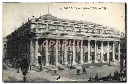 Cartes postales Bordeaux Le Grand Theatre