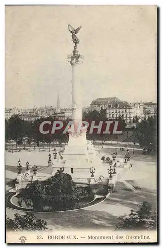 Cartes postales Bordeaux Monument des Girondins