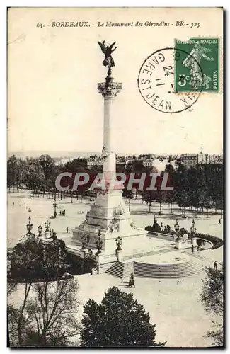 Cartes postales Bordeaux Le Monument des Girondins