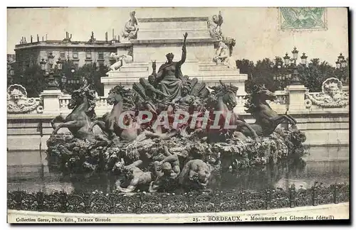 Cartes postales Bordeaux Monument des Girondins