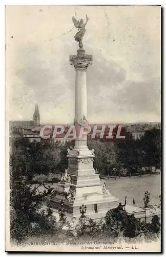 Cartes postales Bordeaux Monument des Girondins