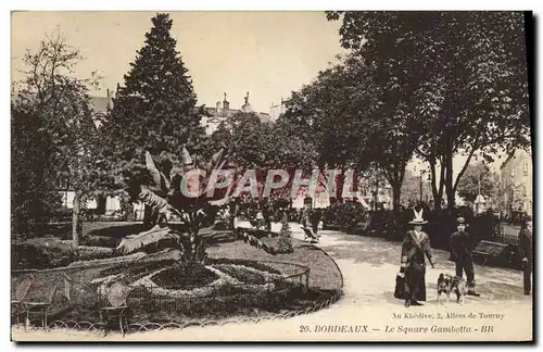 Cartes postales Bordeaux Le Square Gambetta