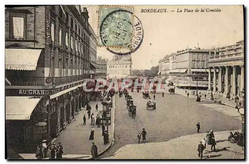 Cartes postales Bordeaux La Place de la Comedie