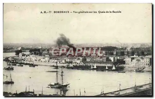 Cartes postales Bordeaux Vue Generale les Quais de la Bastide