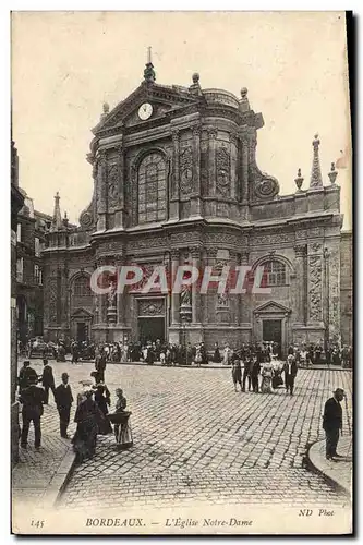 Cartes postales Bordeaux L'Eglise Notre Dame