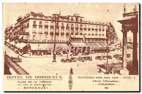 Cartes postales Hotel de Bordeaux Place de la Comedie