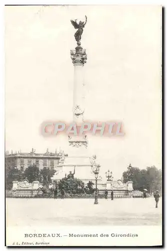 Cartes postales Bordeaux Monument des Girondins