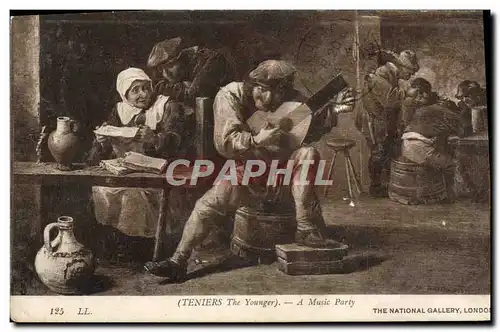 Ansichtskarte AK Teniers The Younger A Music Party National Gallery London