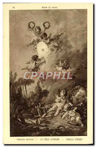 Cartes postales Musee du Louvre Francois Boucher La Cible D&#39Amour