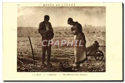 Ansichtskarte AK Musee du Louvre J F Millet L&#39Angelus