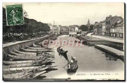 Cartes postales Amiens Le Marche sur l'Eau