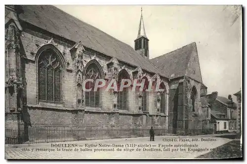 Ansichtskarte AK Doullens Eglise Notre Dame Facade meridionale