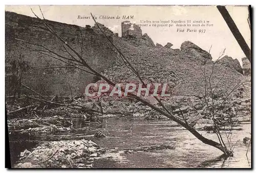 Cartes postales Ruines du Chateau de Ham