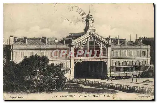 Cartes postales Amiens Gare du Nord