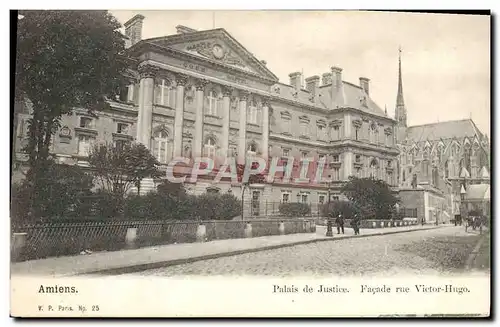 Ansichtskarte AK Amiens Palais de Justice Facade rue Victor Hugo