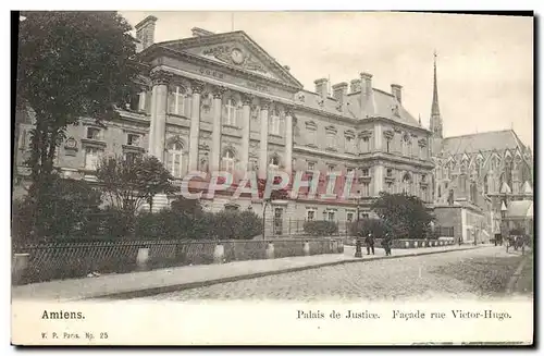 Cartes postales Amiens Palais de Justice Facade rue Victor Hugo