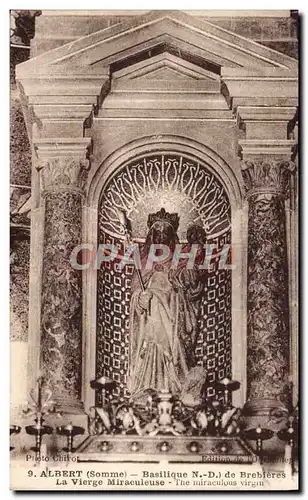 Ansichtskarte AK Albert Basilique ND de Brebieres La Vierge Miraculeuse